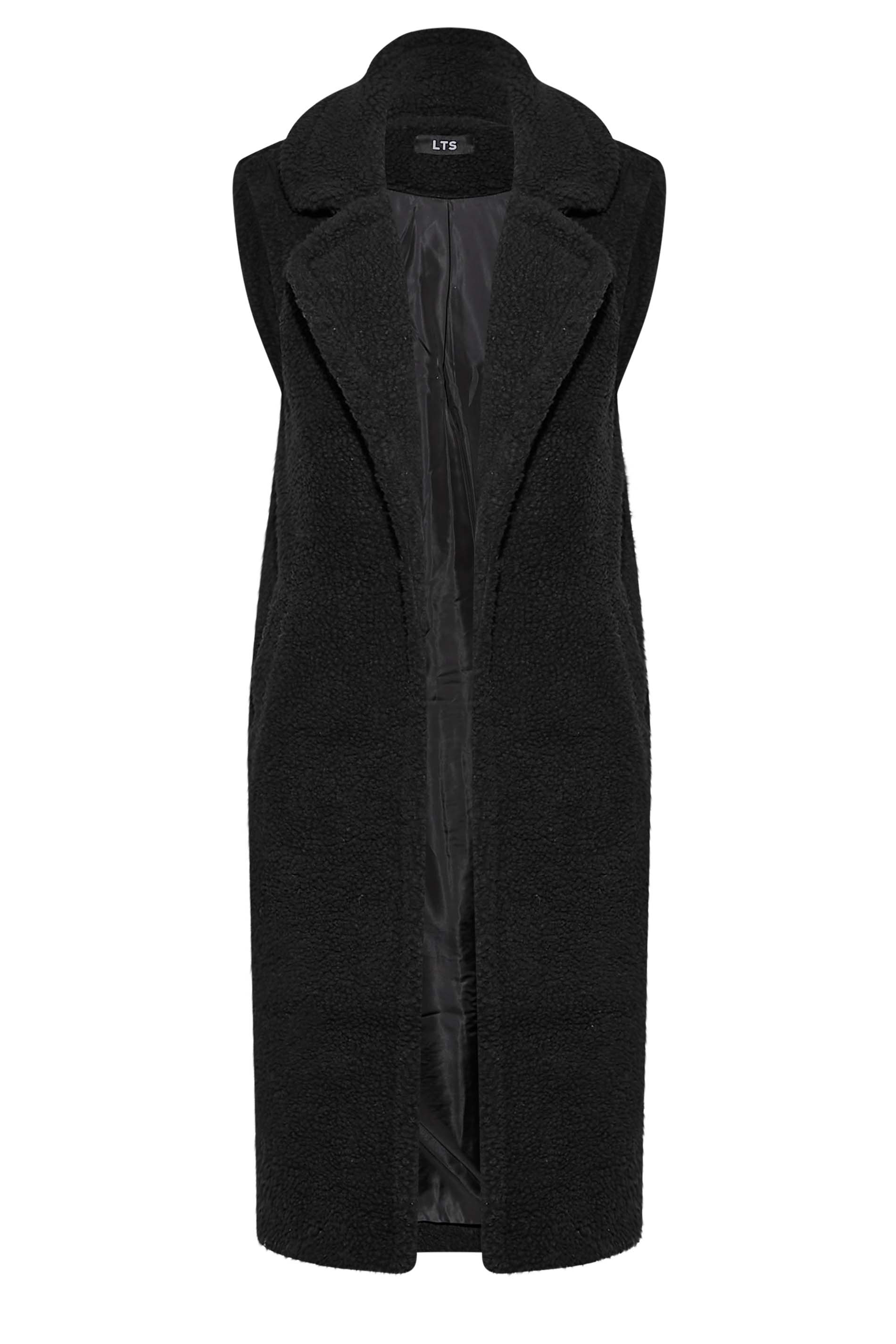 LTS Tall Women's Black Longline Teddy Gilet | Long Tall Sally 7