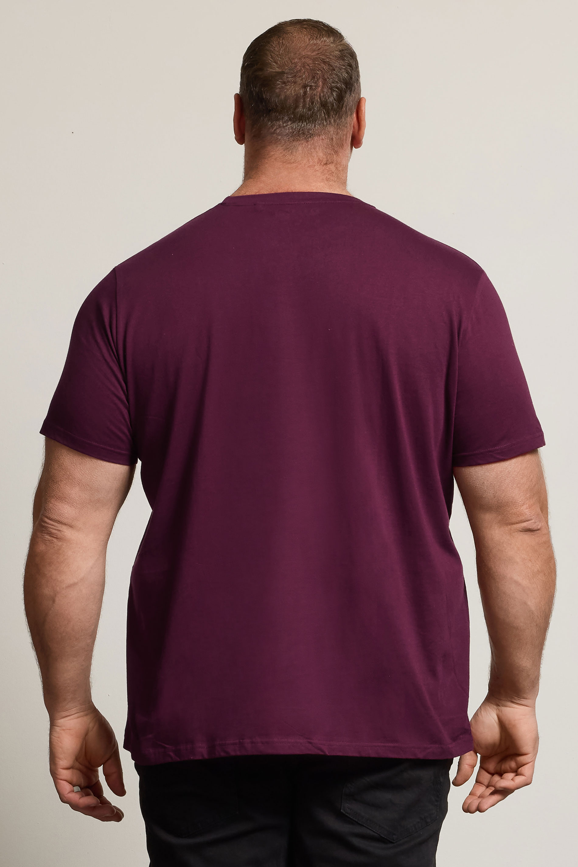 BadRhino Big & Tall Burgundy Red Skull & Snake Graphic T-Shirt | BadRhino 3