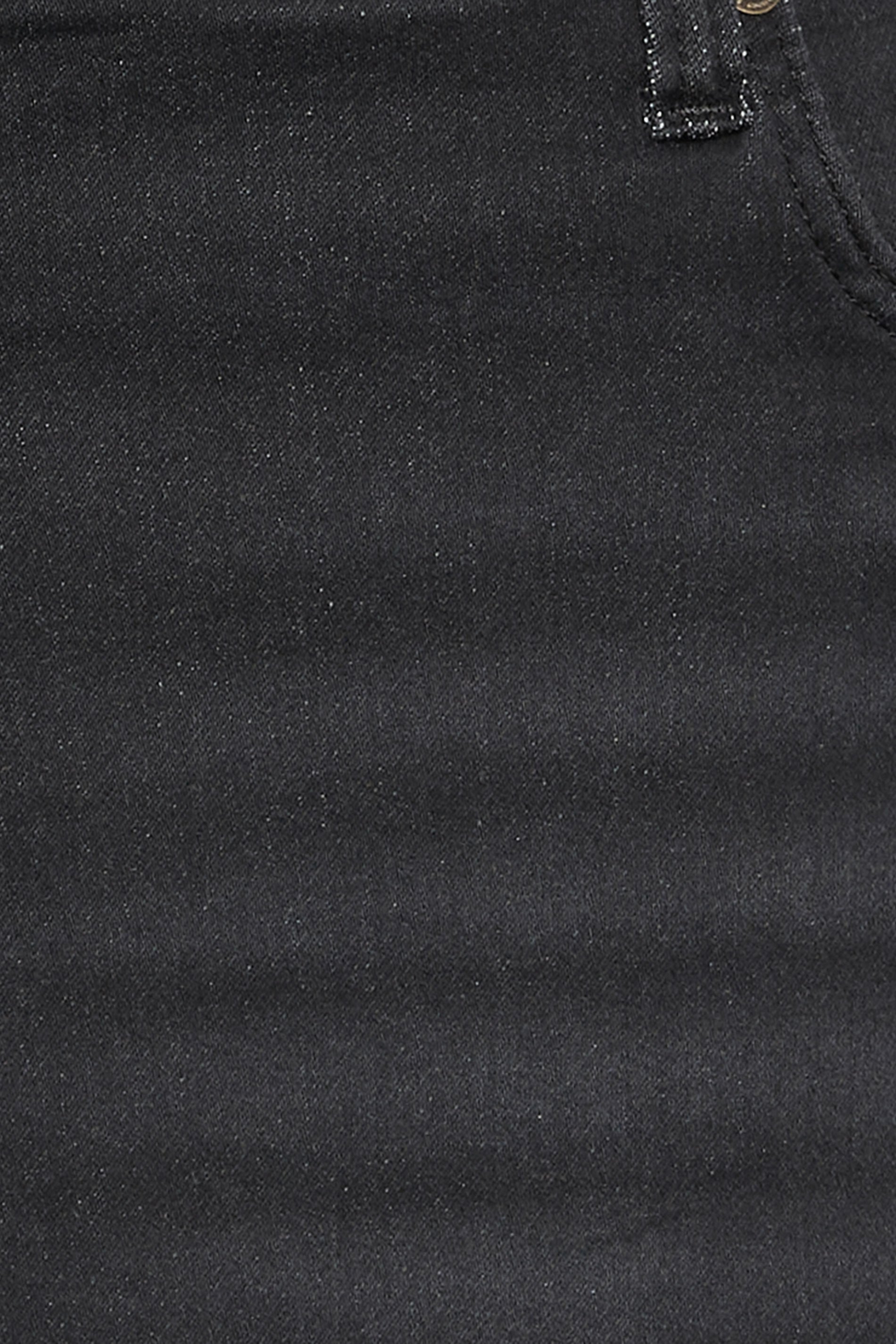 BadRhino Big & Tall Black Knitted Denim Shorts | BadRhino 5