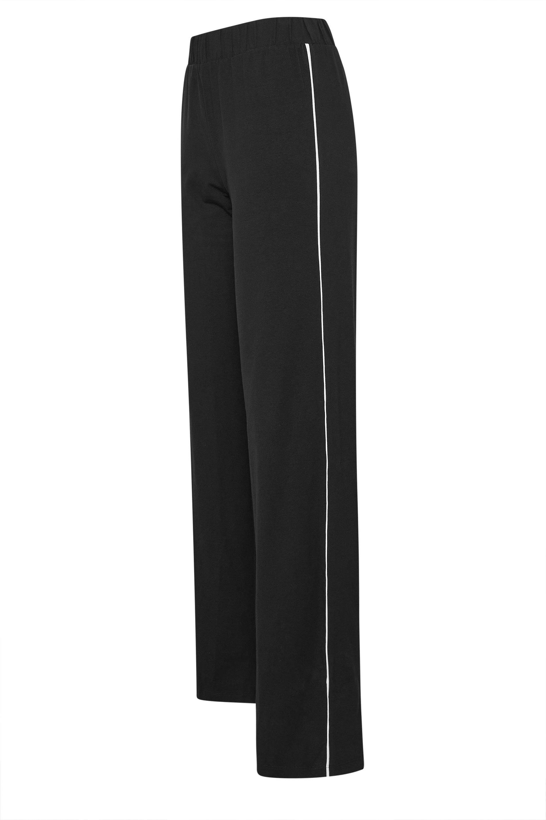 LTS Tall Black Striped Wide Leg Leggings | Long Tall Sally 7