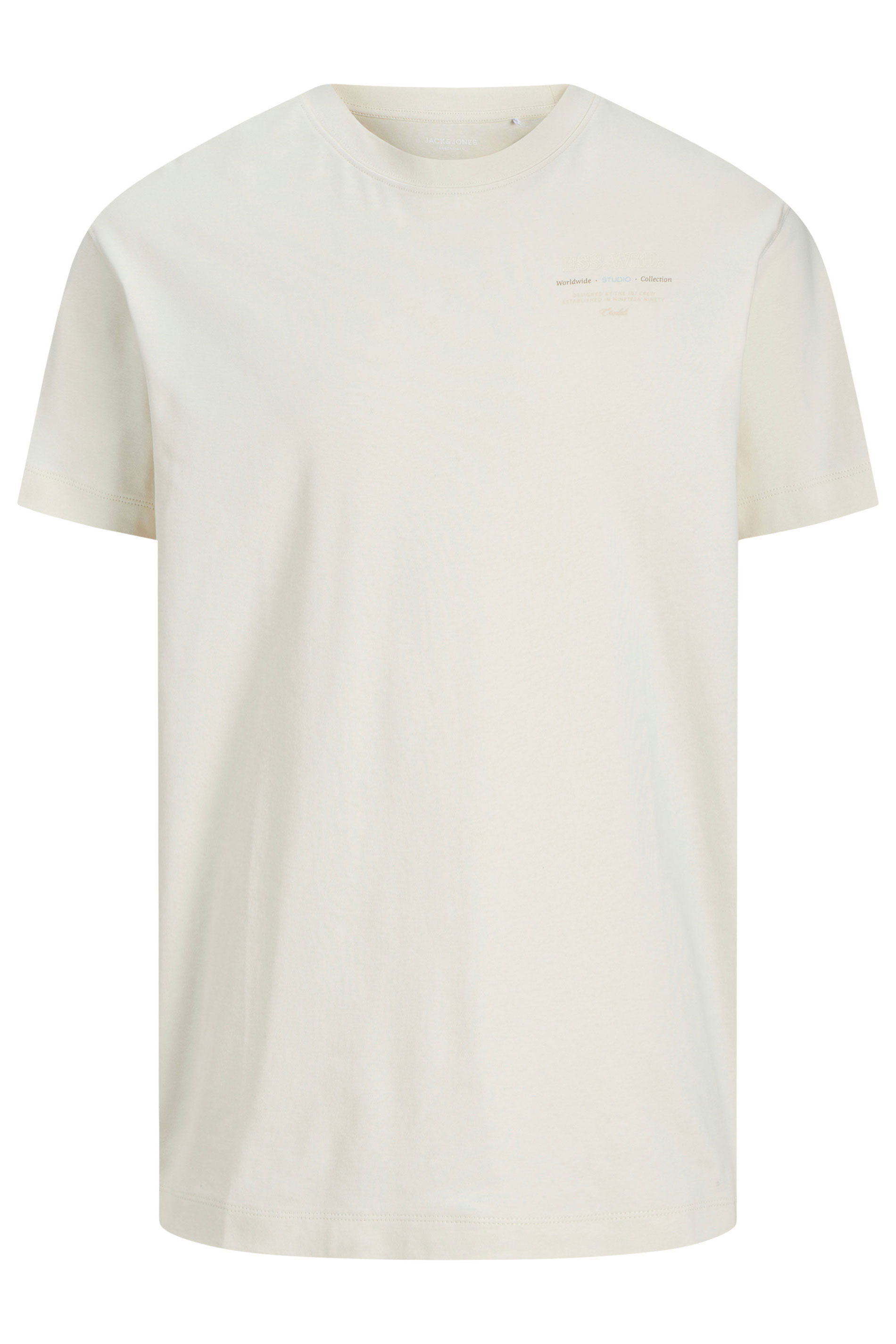 JACK & JONES Big & Tall Antique White Studio Graphic T-Shirt | BadRhino 4