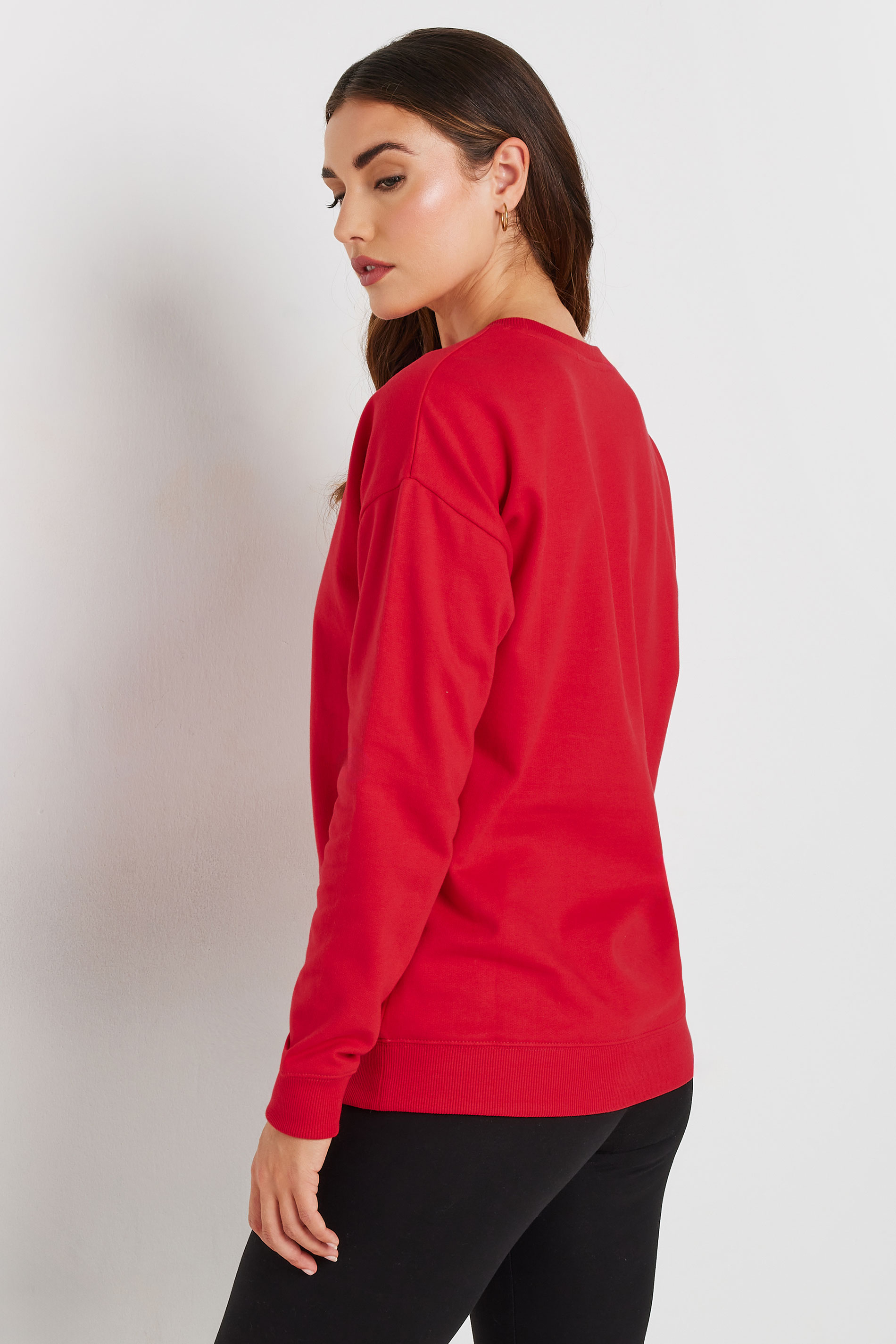 LTS Tall Red Crew Neck Sweatshirt | Long Tall Sally 4
