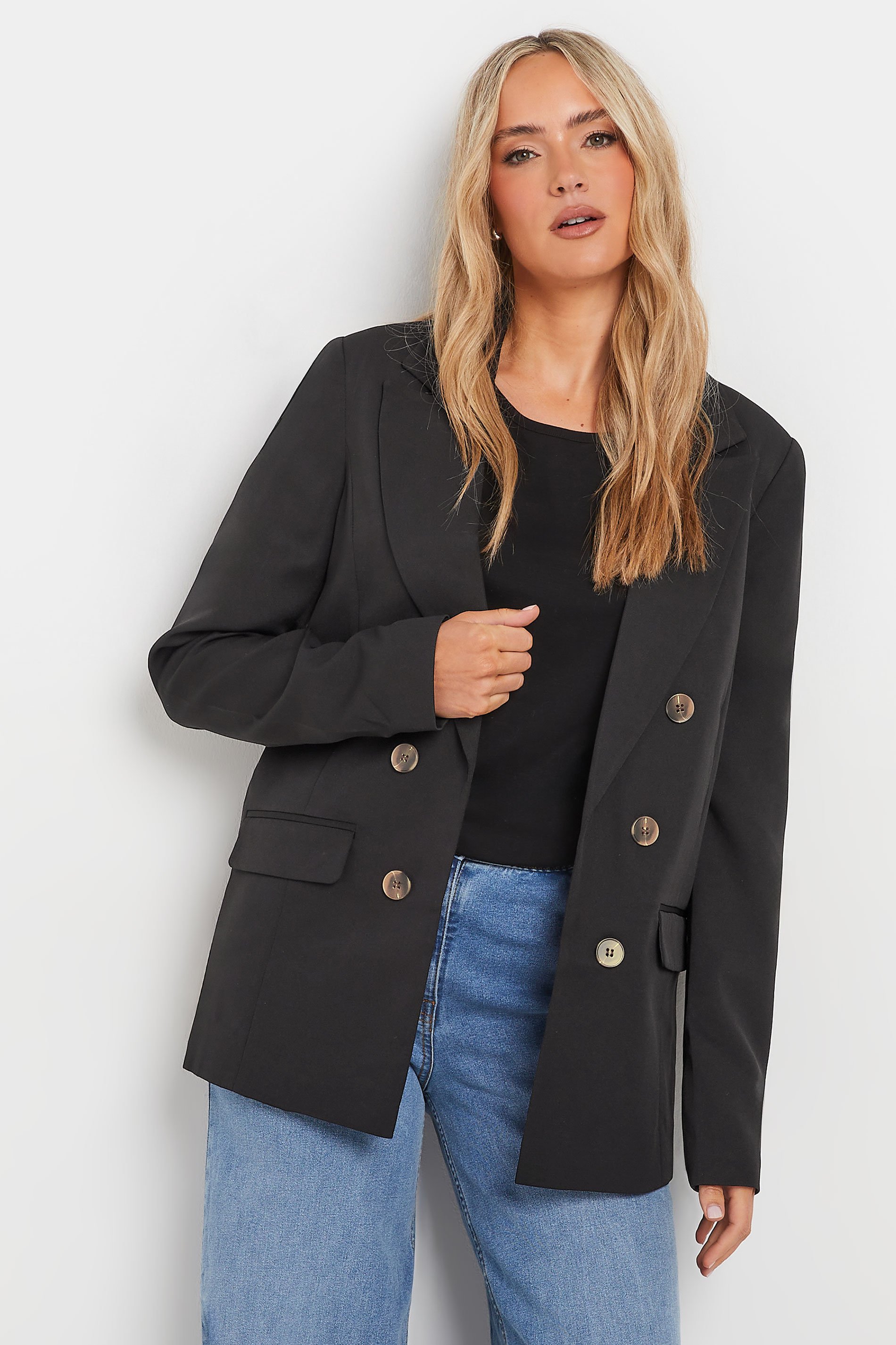 ジャケット・アウター Double Breasted Twill Long Blazer Relaxed Double-breasted Blazer In City Twill For Women | J.Crew