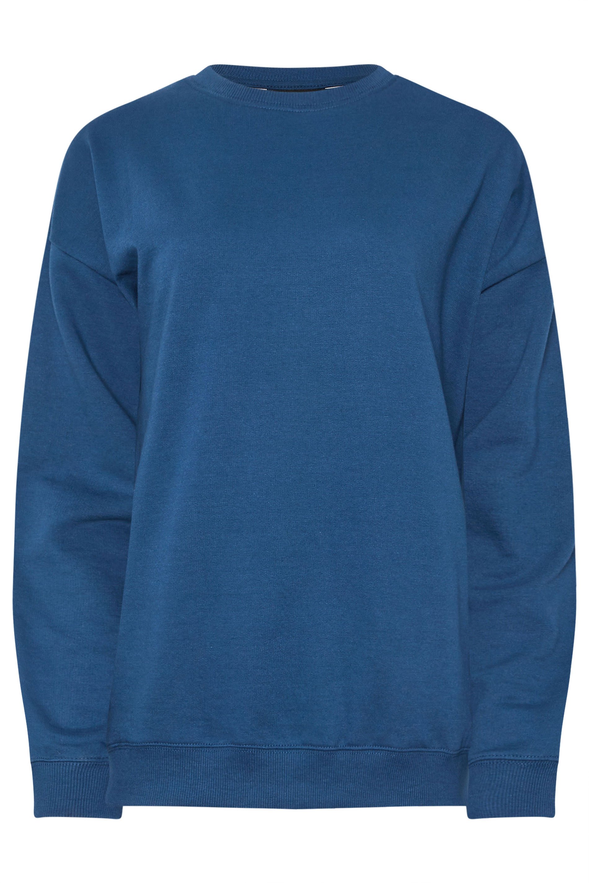 LTS Tall Dark Blue Crew Neck Sweatshirt | Long Tall Sally 6