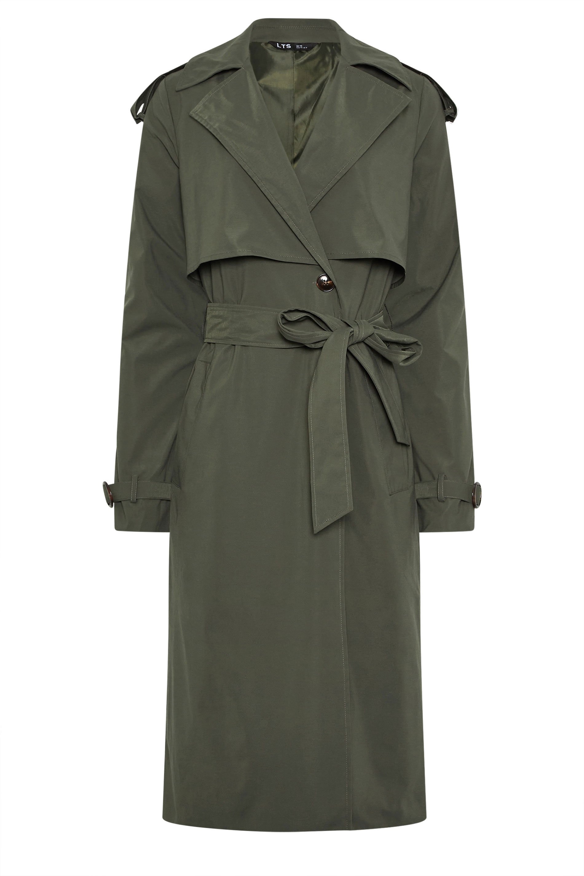 LTS Tall Women's Khaki Green Trench Coat | Long Tall Sally 1