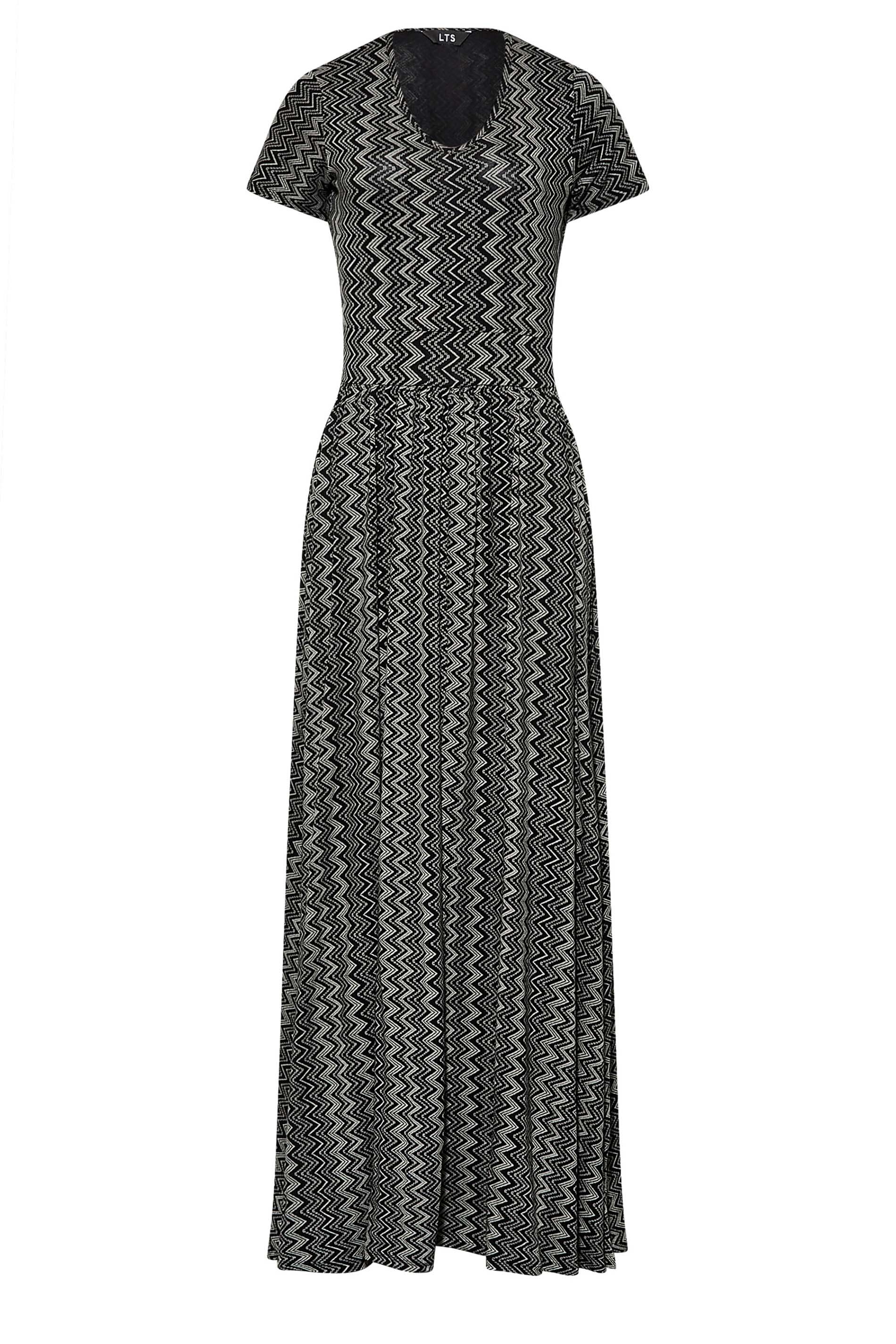 LTS Tall Women's Black Aztec Print Maxi Dress | Long Tall Sally 5