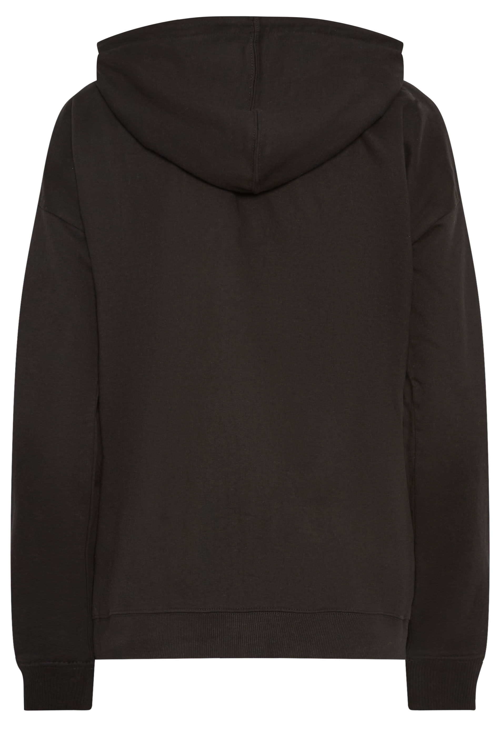 LTS Tall Women's Black Zip Through Pocket Hoodie | Long Tall Sally  8
