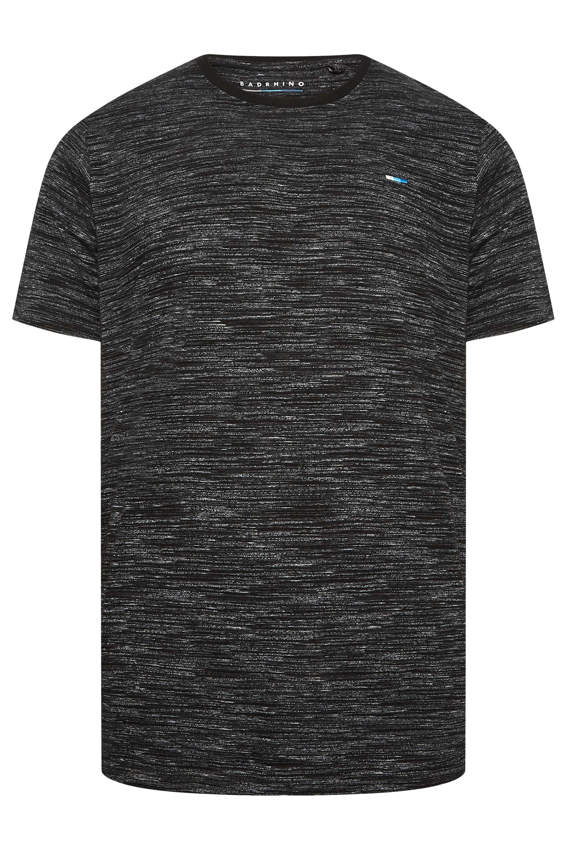 BadRhino Big & Tall Black Slub T-Shirt | BadRhino 5