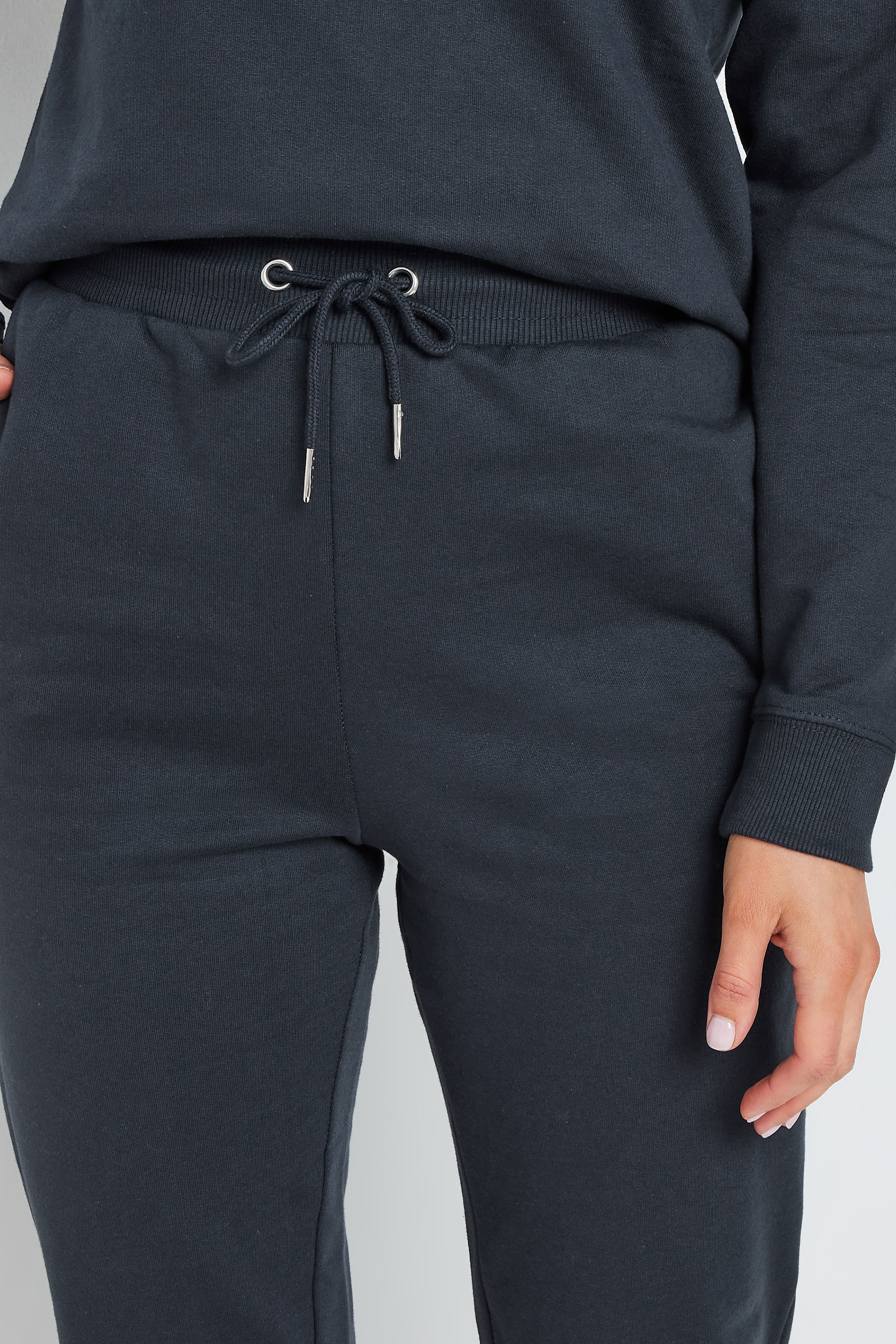 LTS Tall Navy Blue Cuffed Joggers | Long Tall Sally 5