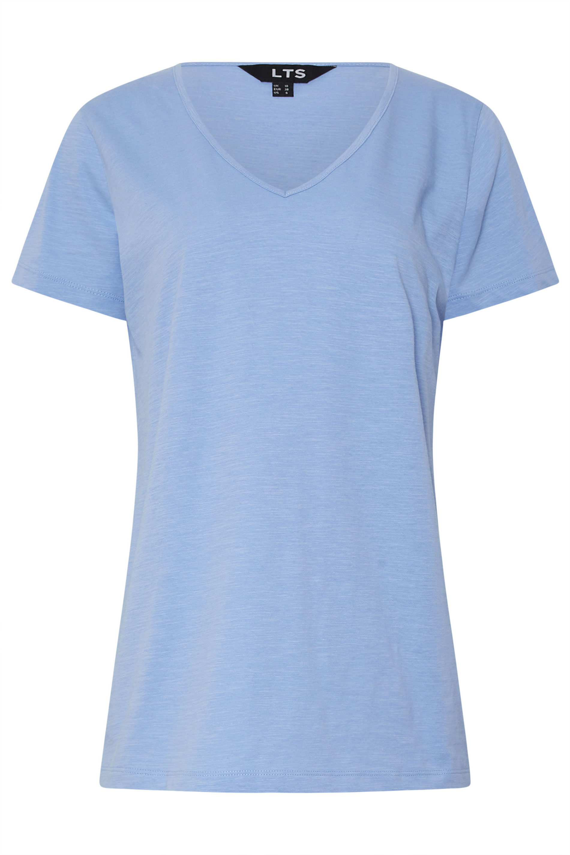 LTS Tall 3 PACK Blue & Pink Stripe V-Neck T-Shirts | Long Tall Sally 10