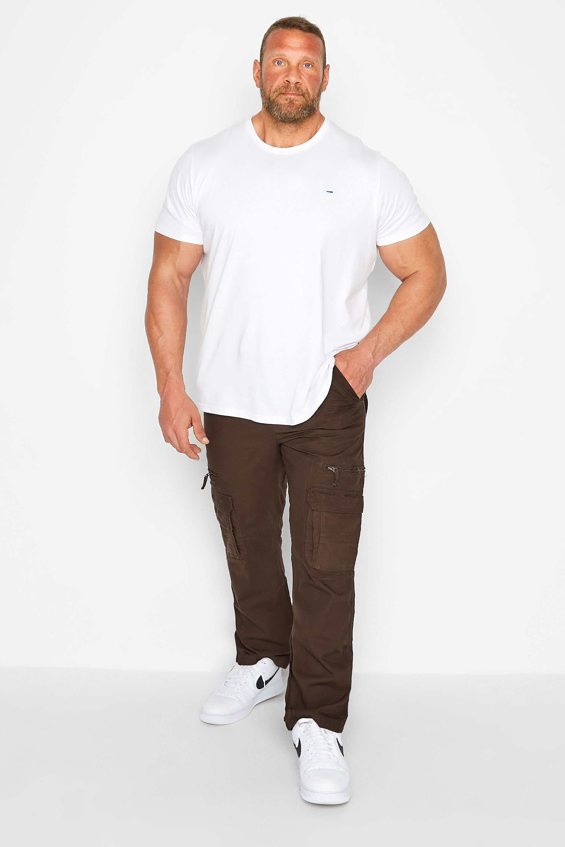 KAM Brown Cargo Trousers | BadRhino 2