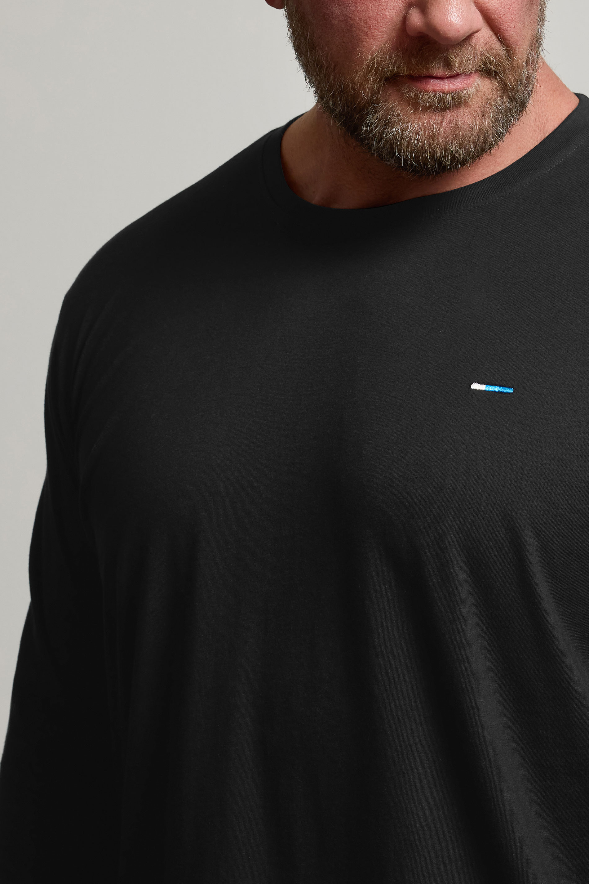 BadRhino Big & Tall Black Extra Long Core Long Sleeve T-Shirt | BadRhino 4