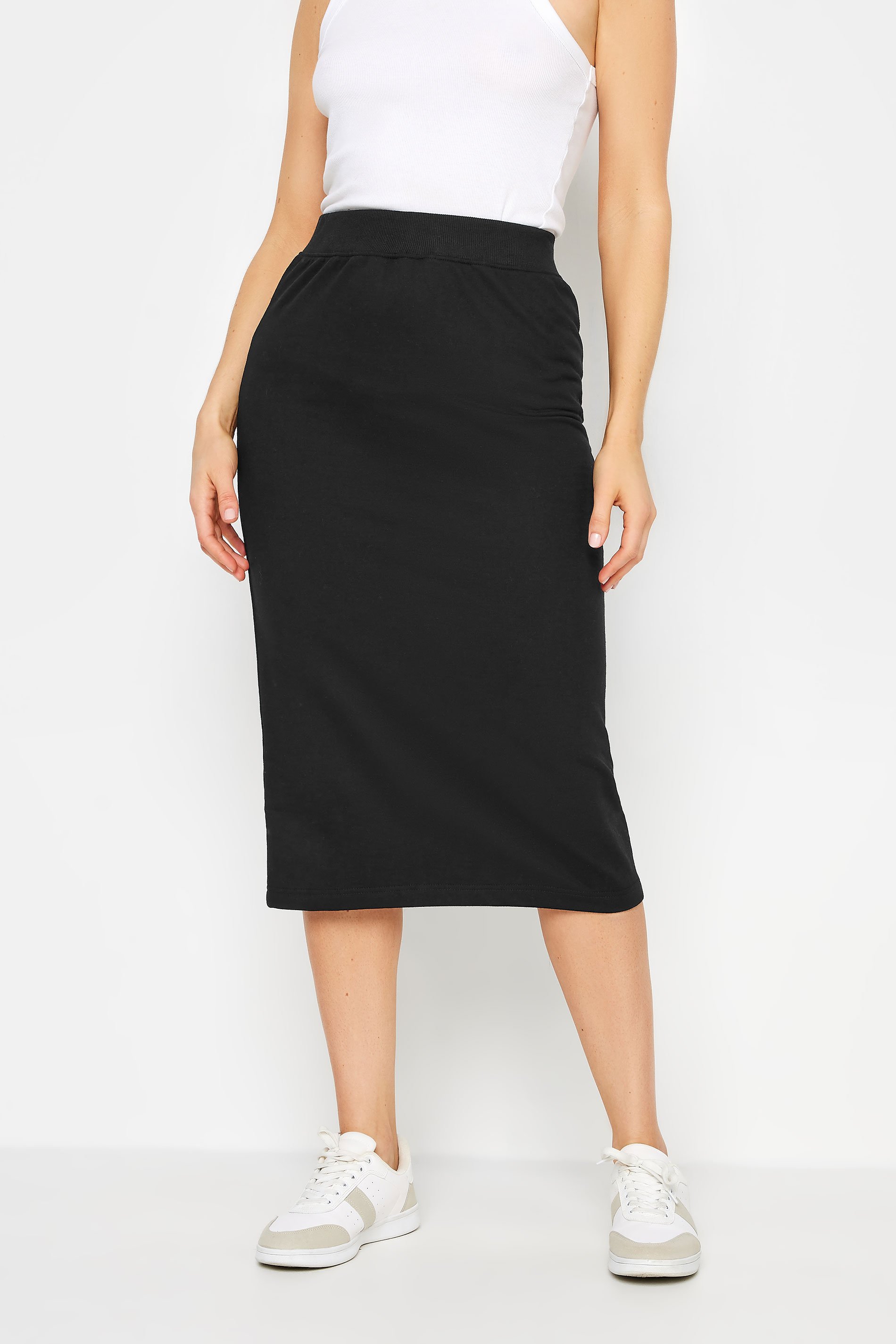 LTS Tall Women's Black Midi Sweat Skirt | Long Tall Sally