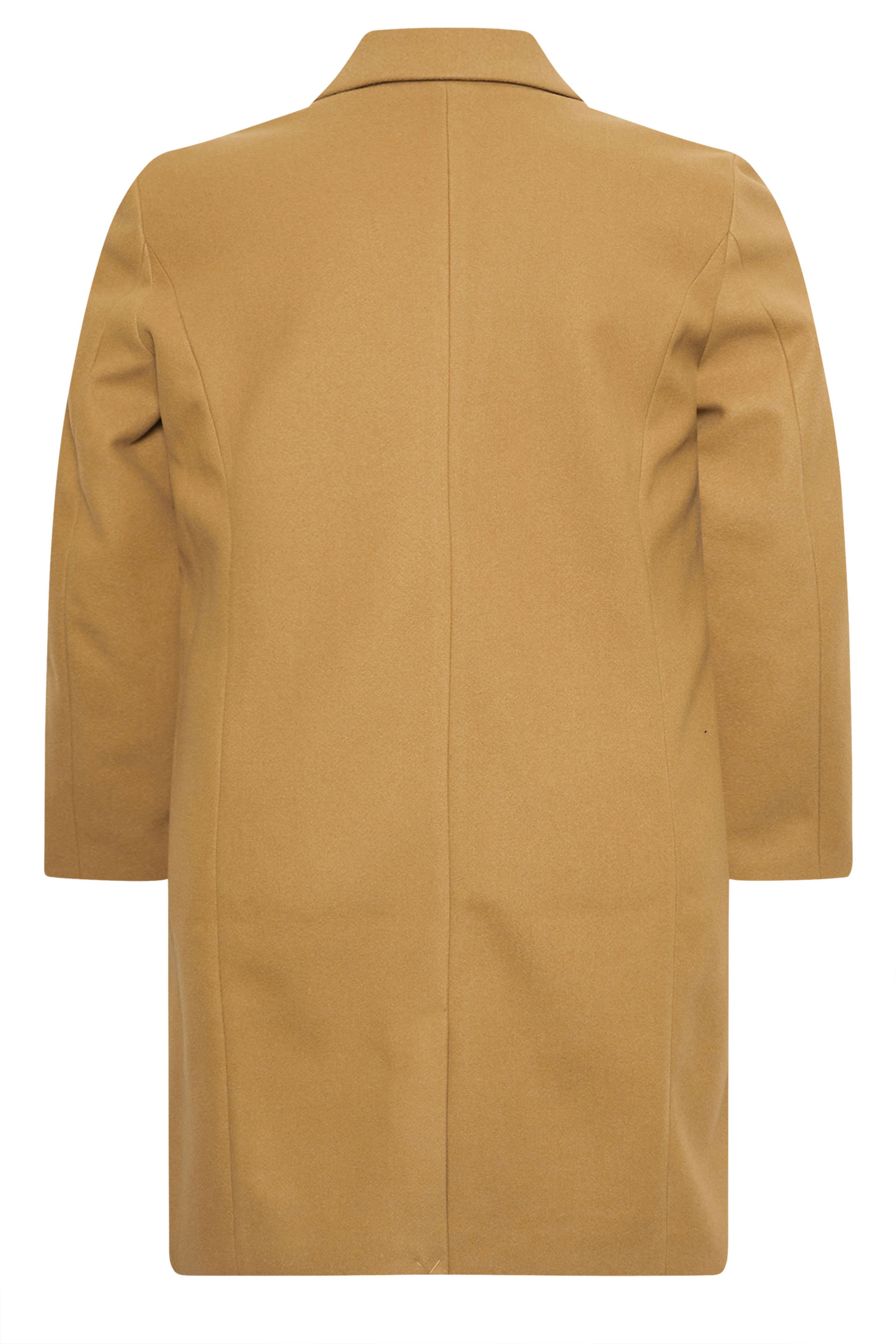 BadRhino Big & Tall Camel Brown Formal Overcoat | BadRhino 5