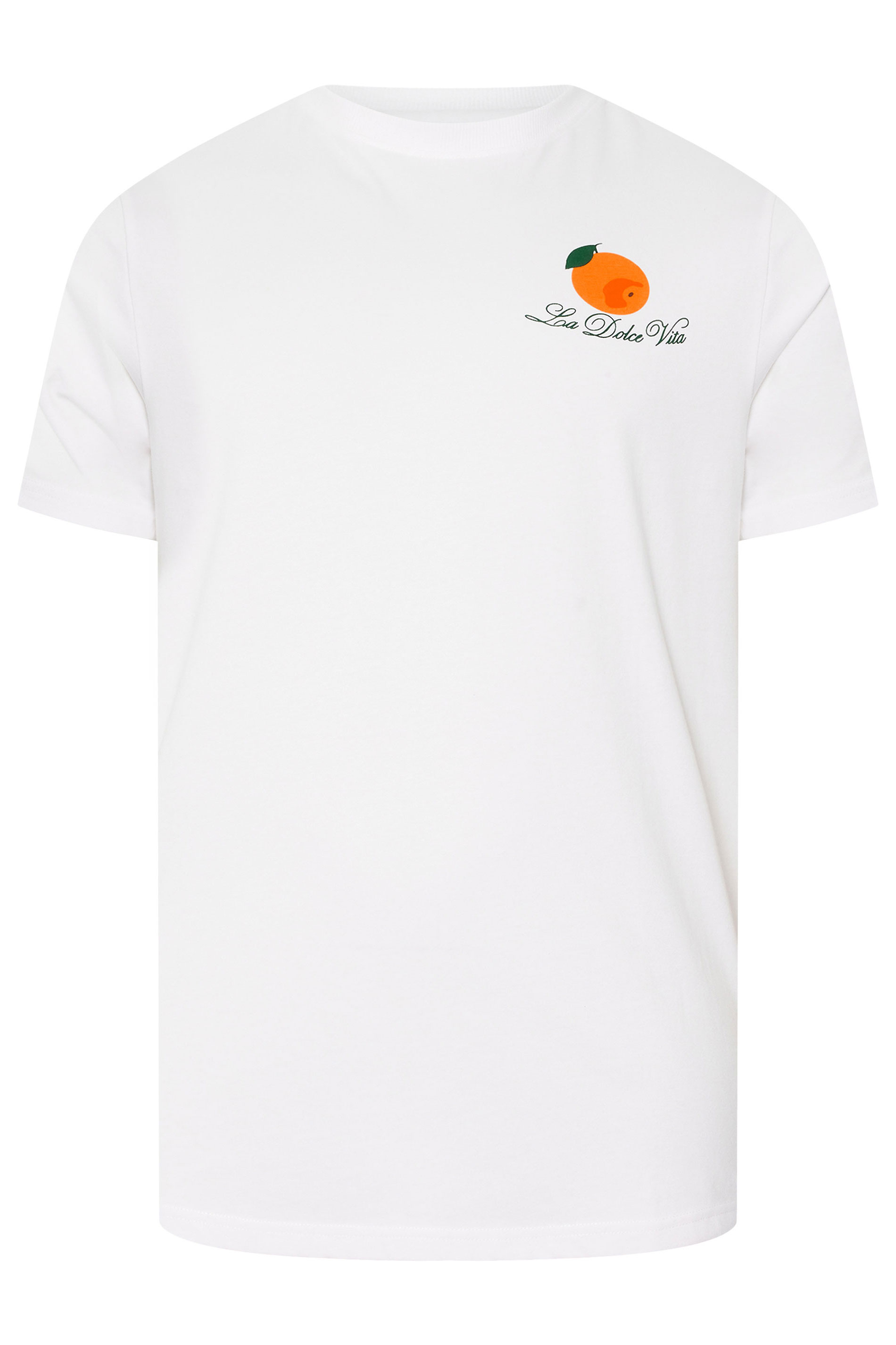 BadRhino Big & Tall White 'La Dolce Vita' Graphic T-Shirt | BadRhino 8