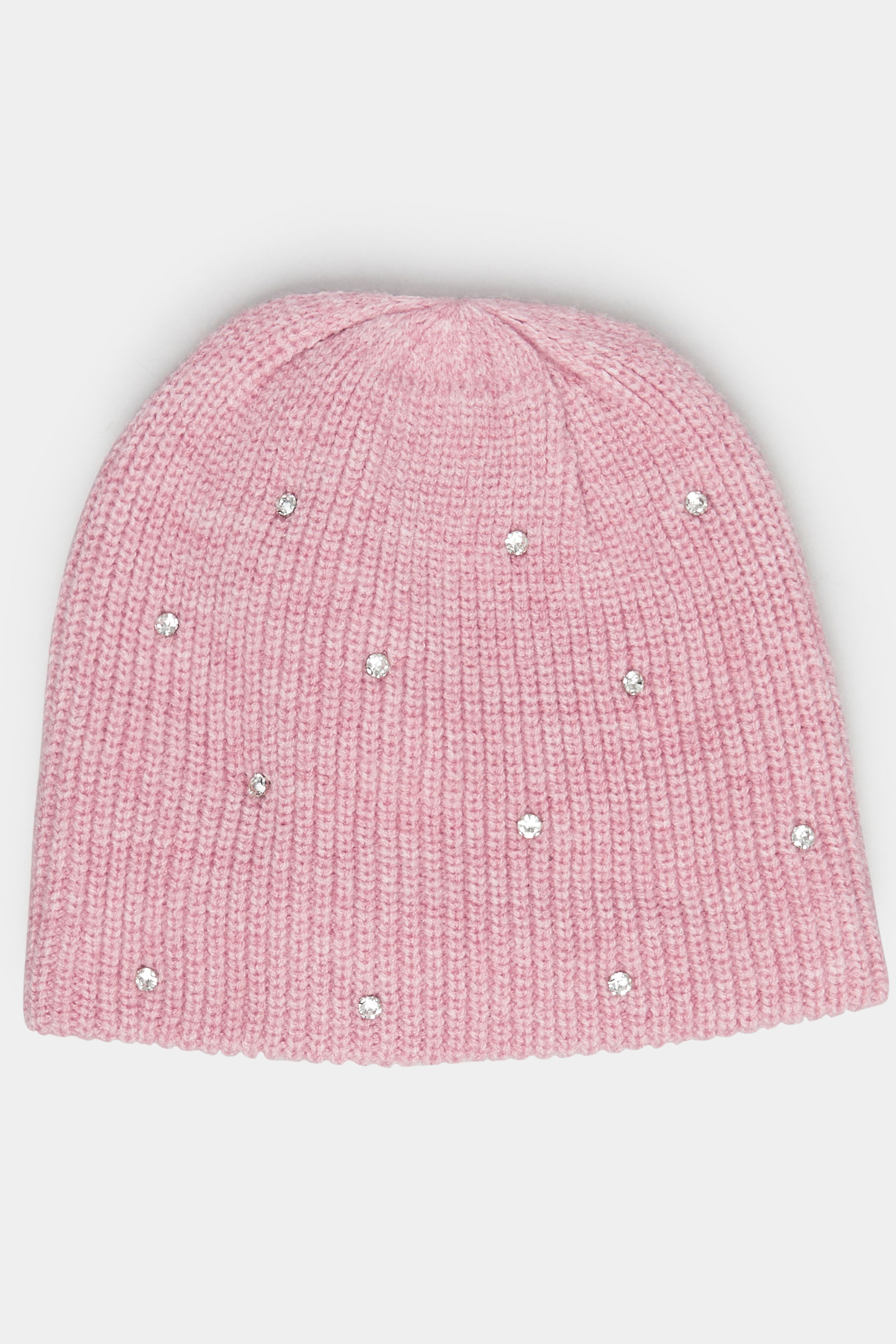 Pink Diamante Beanie | Yours Clothing 2