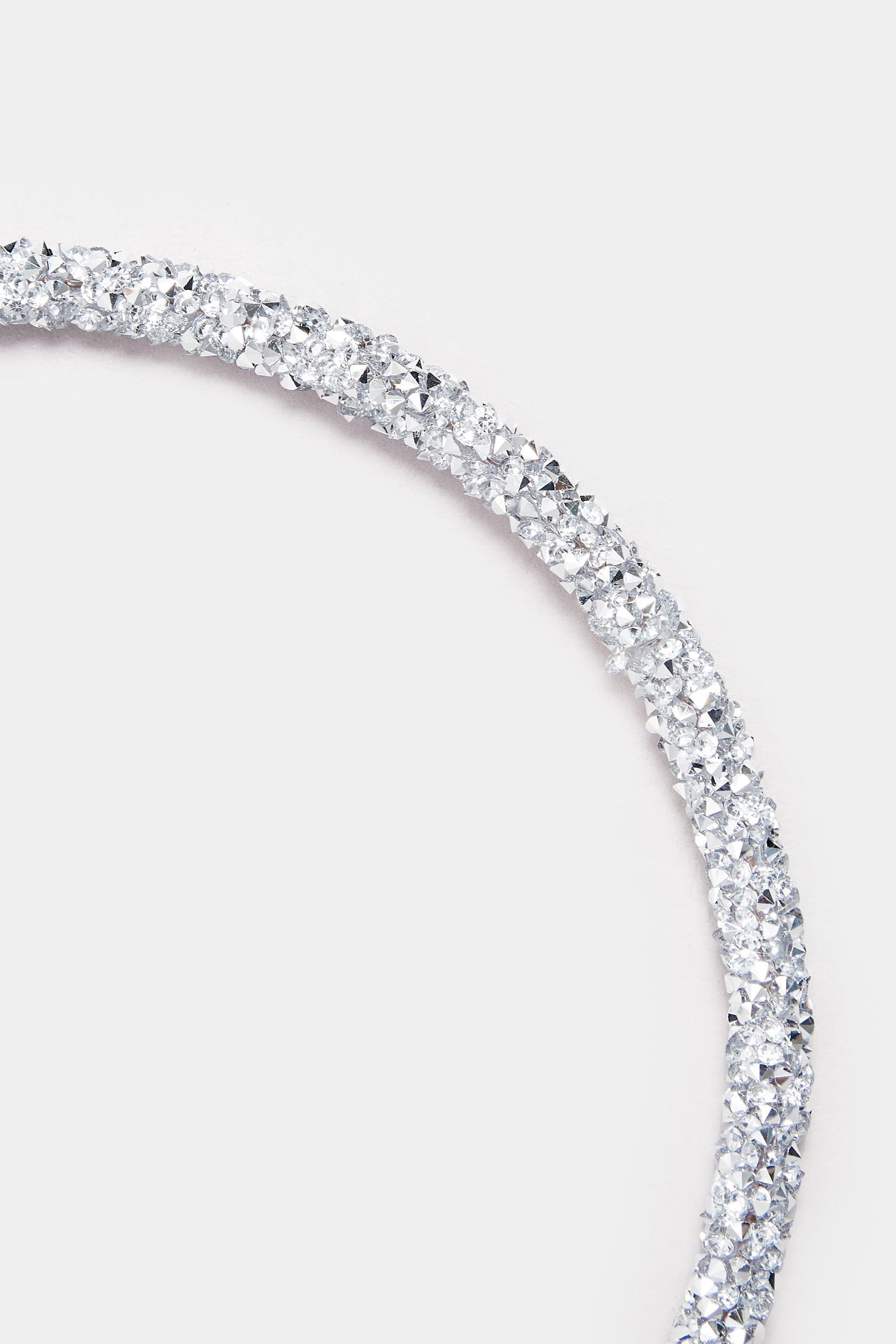 Silver Tone Diamante Mesh Headband | Yours Clothing 3
