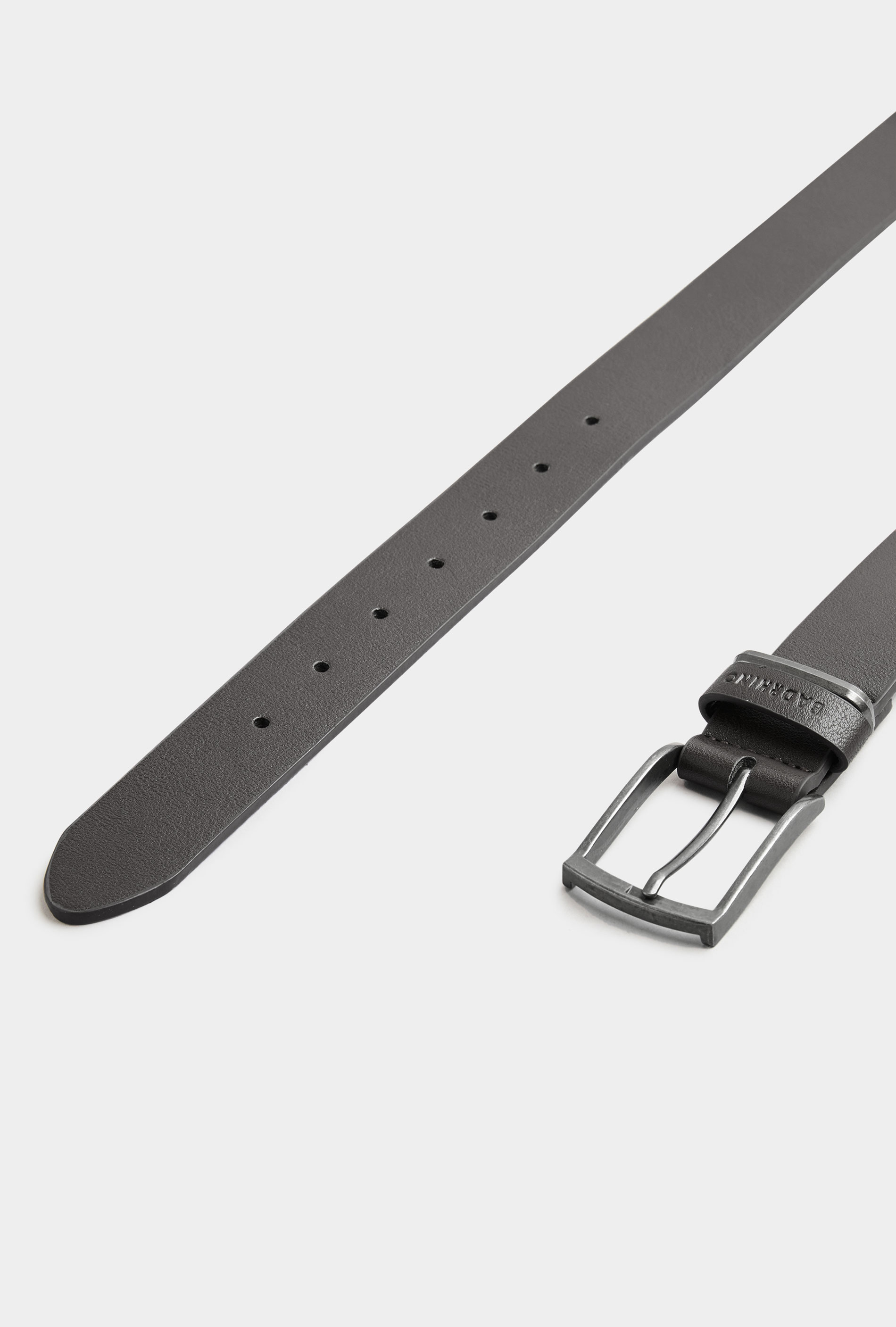 BadRhino Black & Silver Bonded Leather Belt | BadRhino 3