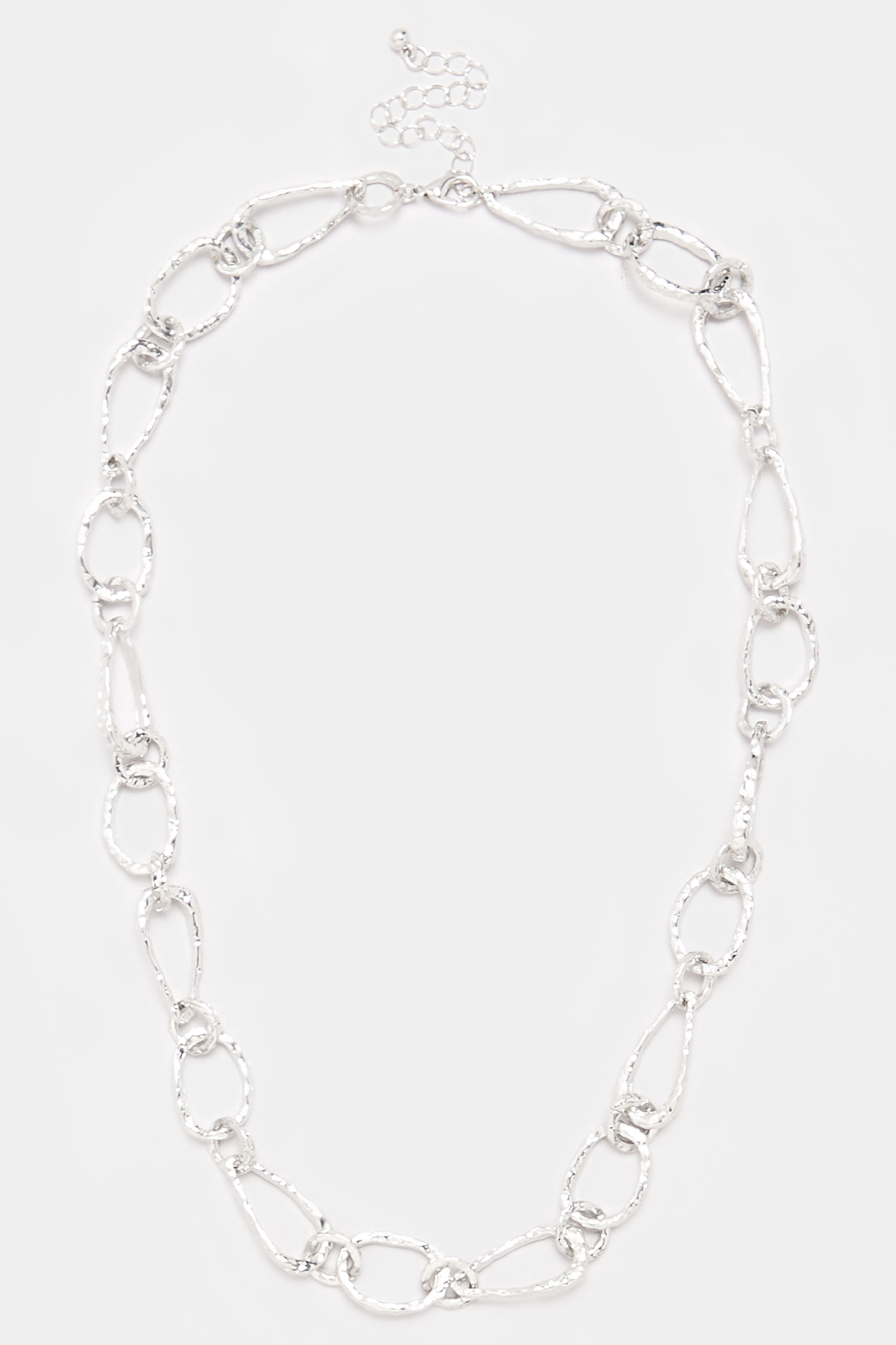 Silver Tone Statement Chain Necklace | Yours Clothing 2