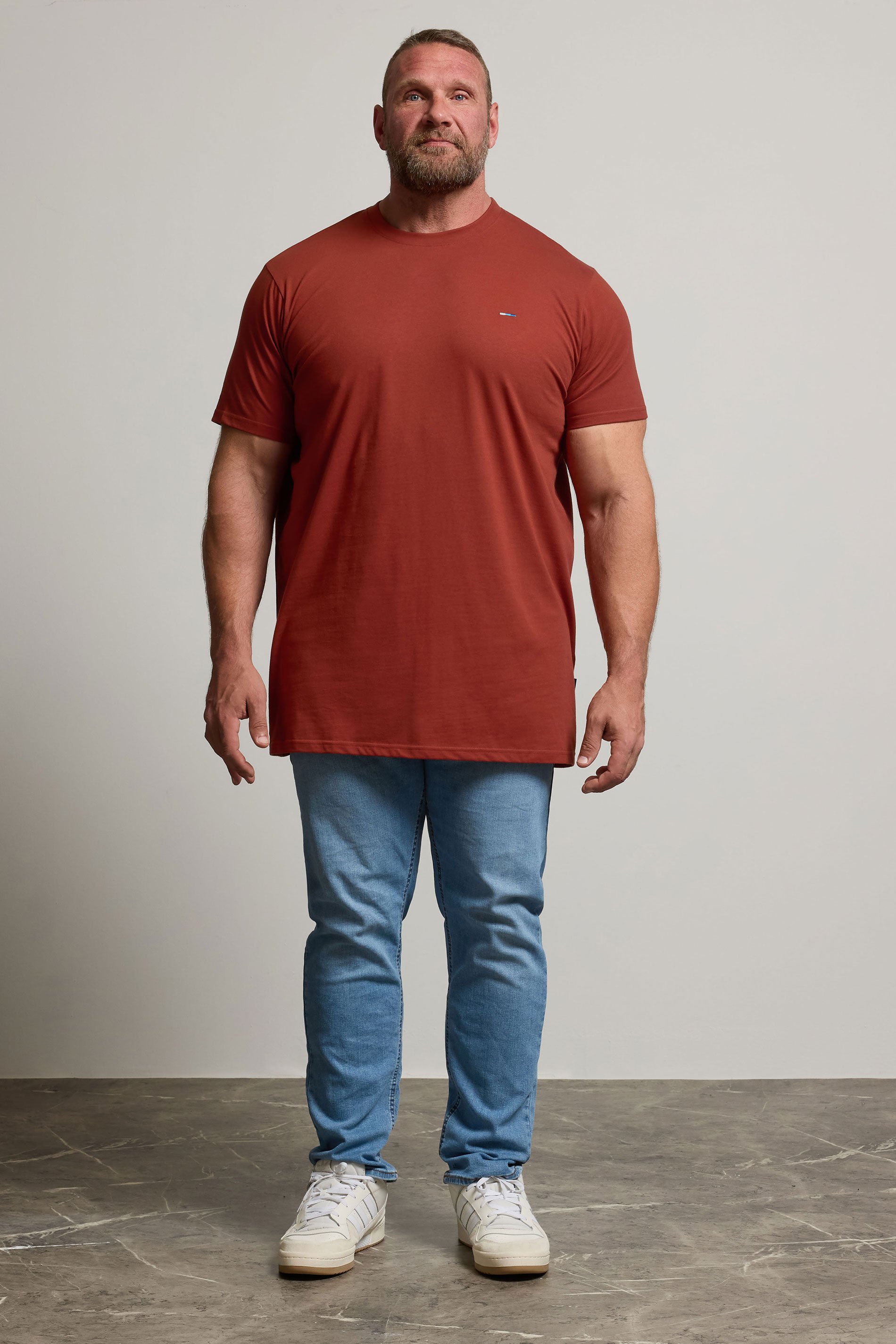 BadRhino Big & Tall Brown/Blue/Red/Green/Purple 5 Pack Core T-Shirts | BadRhino 3