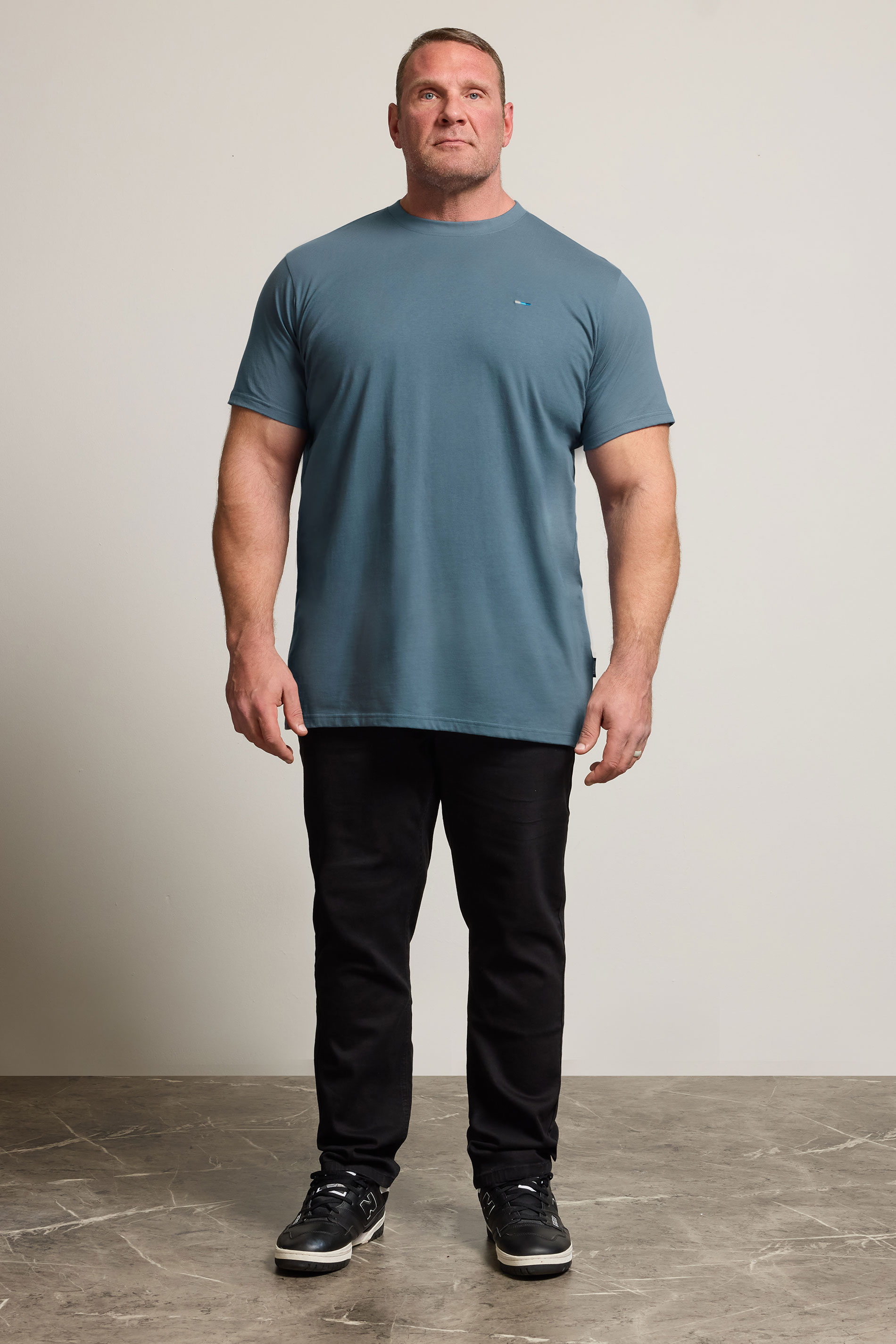 BadRhino Big & Tall Petrol Blue Extra Long Core T-Shirt | BadRhino 2