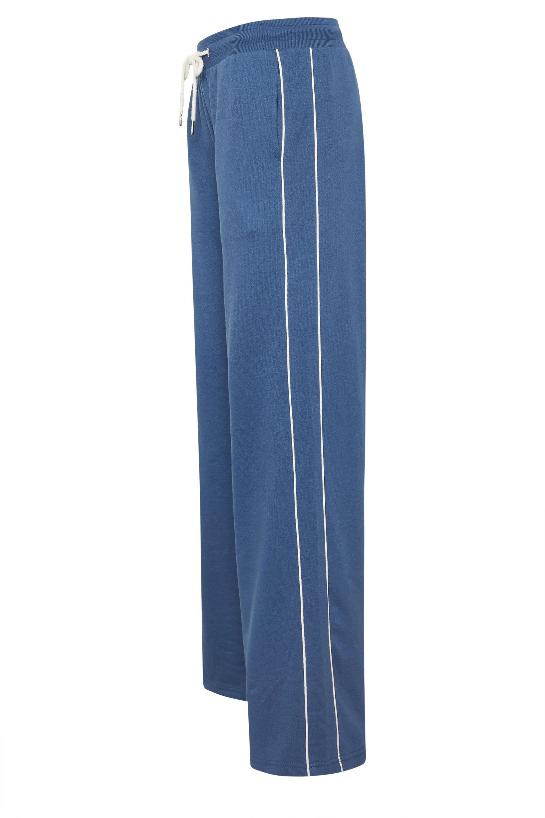 LTS Tall Women's Blue Piped Wide Leg Joggers | Long Tall Sally 7