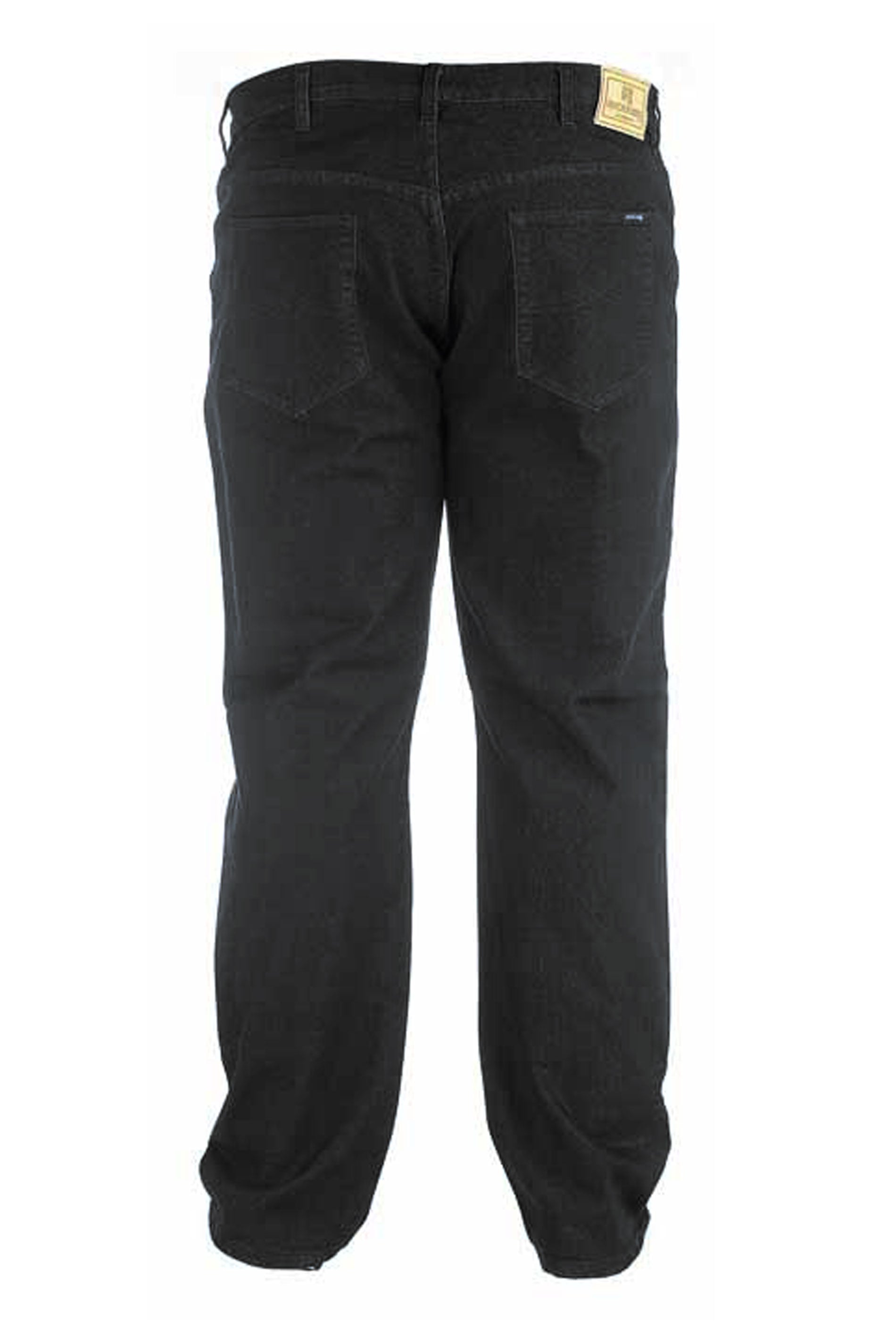 D555 Big & Tall Black Stretch Comfort Fit Jeans | BadRhino 4