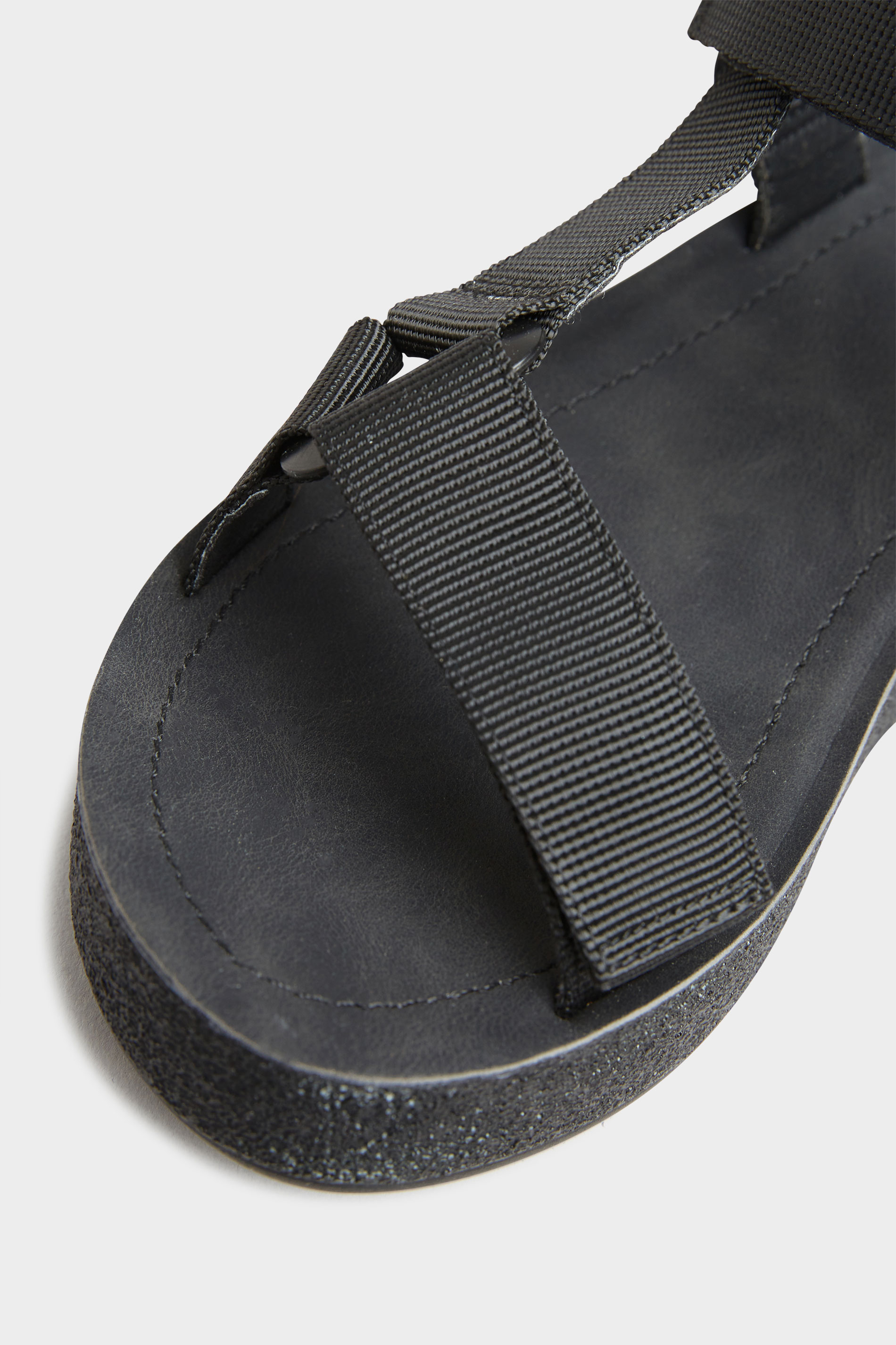 LIMITED COLLECTION Black Sporty Mid Platform Sandals In Extra Wide Fit | Yours Clothing 6